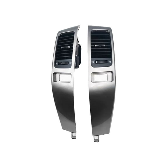 Center Dash Air Vent Panel For Toyota Land Cruiser Prado 120 2003-2009, Dashboard Vent For Lexus GX470 2003-2009, Center Console Dashboard A/C Outlet Trim Cover-A pair of left and right-silver