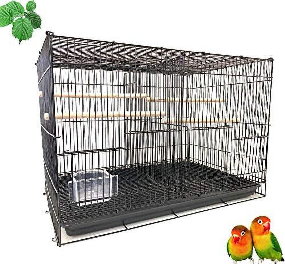 Center Divider Breeding Breeder Bird Flight Cage 24" x 16" x 16"H For Finches Parakeets Lovebirds Aviaries Canaries Budgies Parakeets