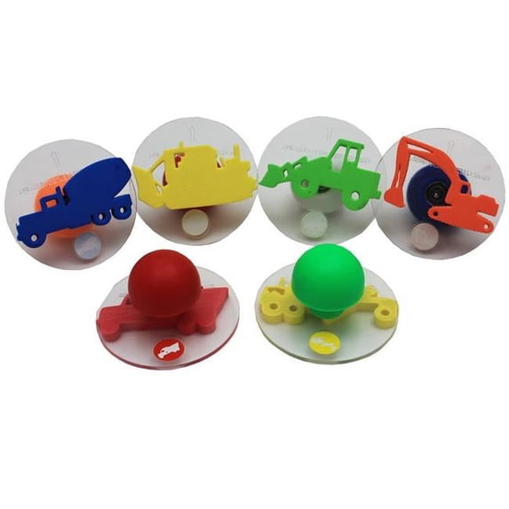 Center Enterprises CE-6778-3 Ready 2 Learn Giant Construct Vehicle Stampers - Pack of 3