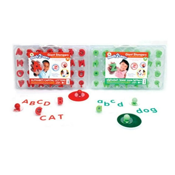 Center Enterprises Inc.  Ready2Learn Giant Alphabet Letters Stampers Set Includes Ce-6711&6712