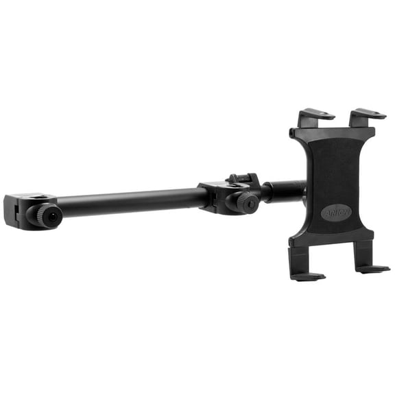 Center Extension Car Headrest Slim-Grip Tablet Mount for iPad, Note, and more