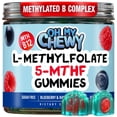 thumbnail image 1 of Center-Filled 5-MTHF Folate L-Methylfolate Gummies - Sugar-Free MTHFR Vitamins B Complex Support with Methylated B1, B6 and B12 Cofactor - Mood, Behavior, Cognition - 60 Count, 1 of 6