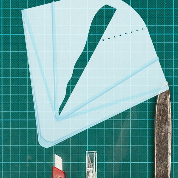 GETAJGHSD Carpentry re Center Finder Sky-Blue Plastic Ruler for Easy and Precise Woodworking