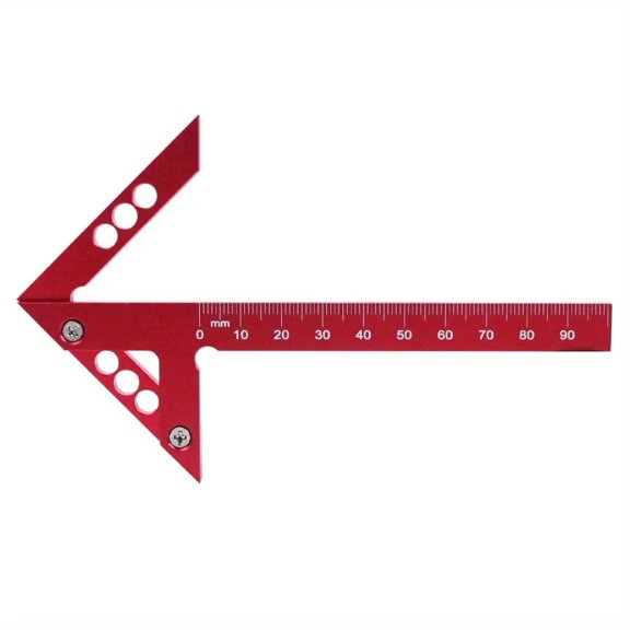 Center Finder Woodworking Square 45 90 Degree Right Angle Line Gauge Aluminum Center Scribe Carpenter Ruler Wood Measuring Tool