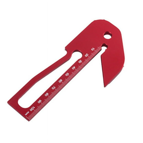 Center Finder Woodworking Square-Aluminum Alloy Center Scribe-45 Degree Right Angle Line Gauge-Precision Carpenter Ruler,1 x Center Finder,Red