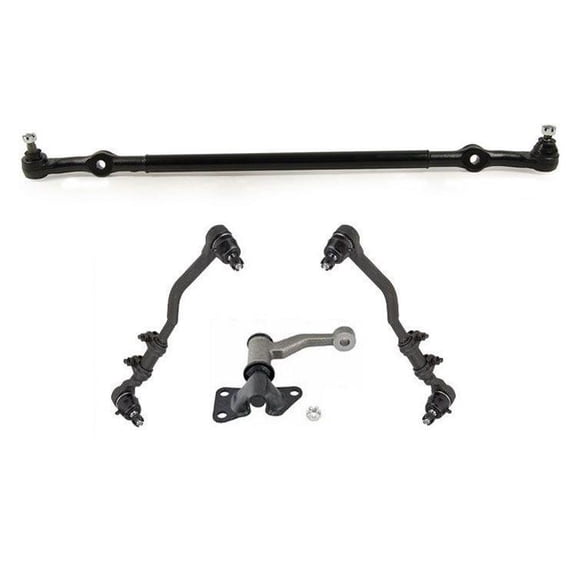 Center Idler Arm & Tie Rods for 1999-2004 for Nissan for Frontier 2.4L 2WD Rear Wheel Drive - Kit Includes 8pc (Part Numbers: DS80943, K80588, TA69185)
