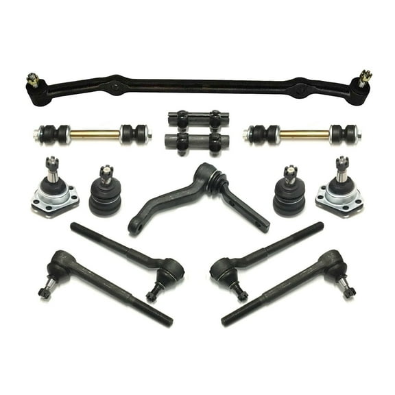 Center Link Idler Arm Tie Rods Sway Bar Links Upper Lower Ball Joints Complete 14 Pc Kit Suspension Fits select: 1978-1987 BUICK REGAL, 1978-1988 CHEVROLET MONTE CARLO