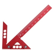 Center Measuring Tool Line Gauges CenterFinder Carpenter Ruler,Aluminum Alloy Woodworking Center Scribe Square Center