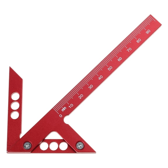 Center Measuring Tool Line Gauges CenterFinder Carpenter Ruler,Aluminum Alloy Woodworking Center Square Center