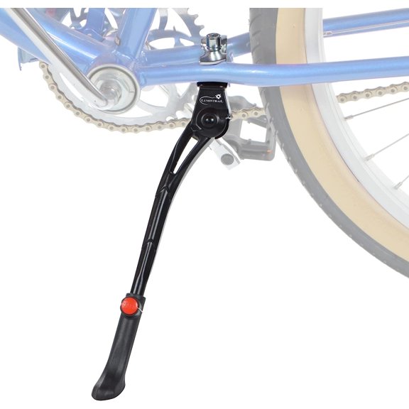 Center Mount Bike Kickstand - Fits 24-29 Inch Bicycles - Adult Mountain, Cruiser and Road Bike Kickstand - Quick Adjust Height