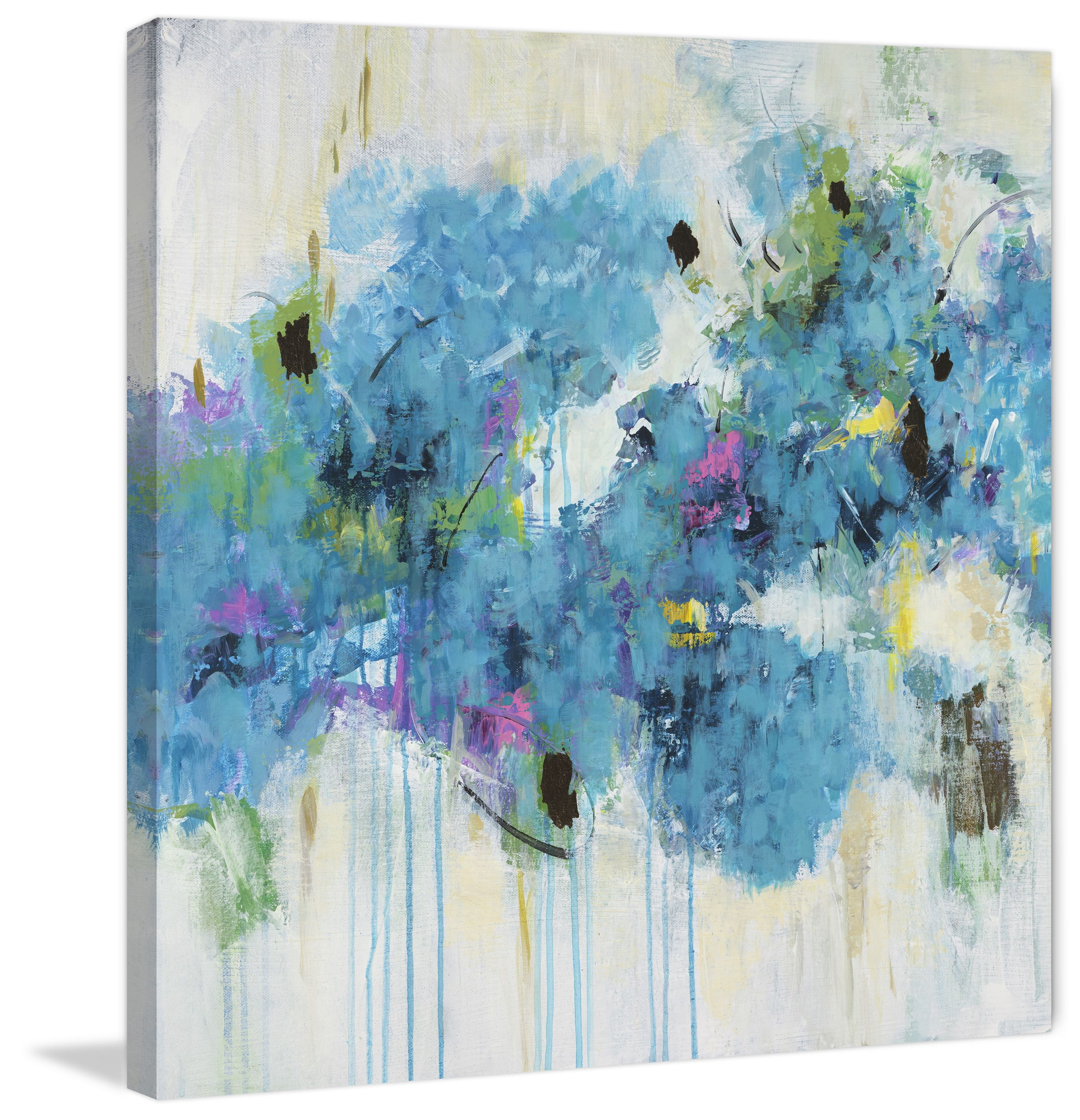 "Center Piece I-2" Painting Print on Wrapped Canvas