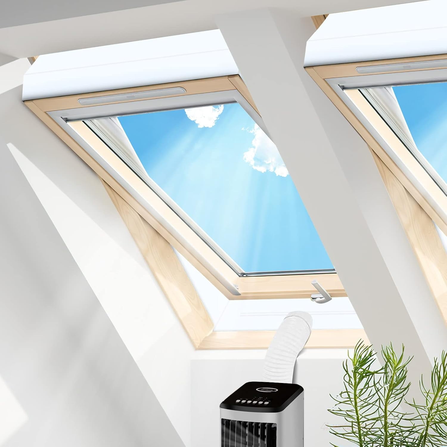 Center Pivot Roof Window Portable AC Window Seal, Custom Cut to Size ...