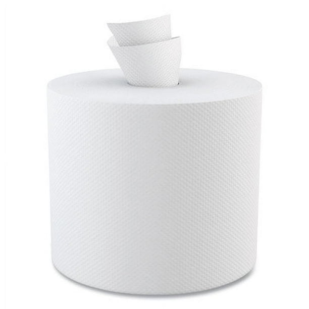 Center-Pull Hand Towels, 2-Ply, Perforated, 7.87 x 10, White, 600/Roll, 6 Rolls/Carton Center-Pull Hand Towels, 2-Ply, Perforated, 7.87 x 10, White, 600/Roll, 6 Rolls/Carton