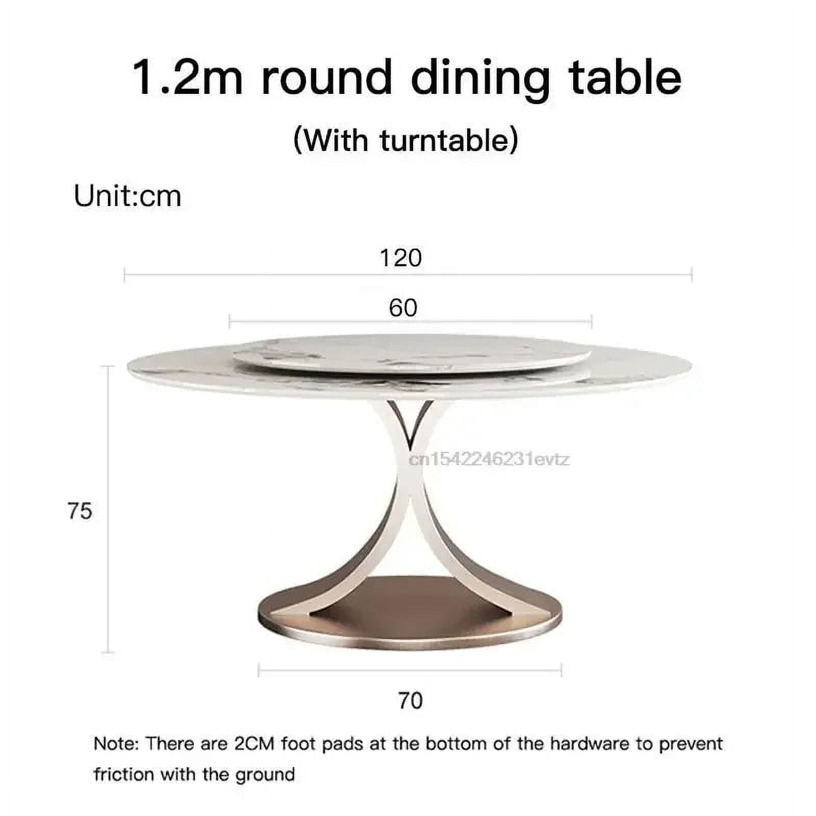 Center Round Dining Tables Rotating Turntable Luxury White Dining Tables Food Outdoor Mueble