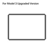 Center Screen Decorative Frame for Tesla Model 3 Y, Futuristic Cyber Angular Rim, Console Screen Trim