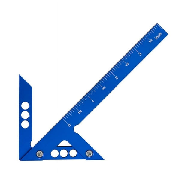 Center Scribe Measuring Tool,Woodworking Line Calibers Gauge,45/90 Degree Right Angle Line Gauge Carpenter Ruler Inch