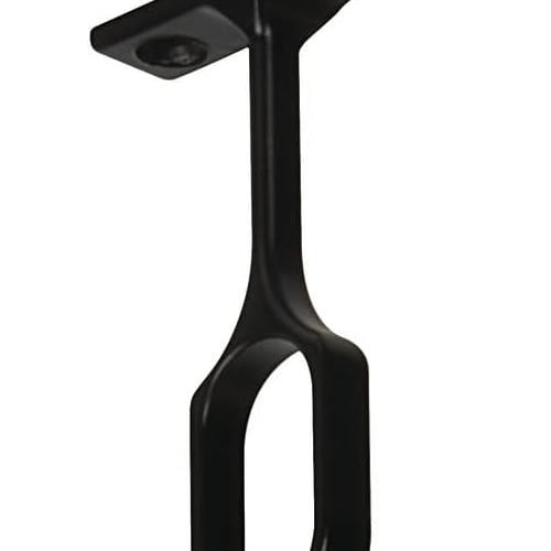 Center Support For Oval Closet Rod Matte Black