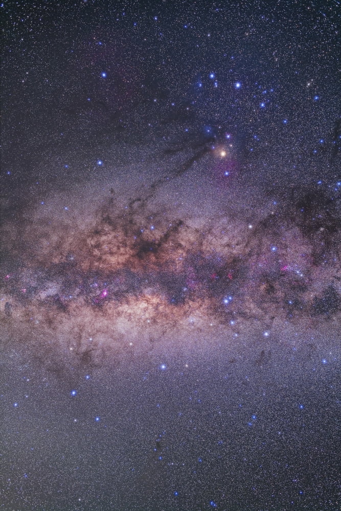 Center of the Milky Way through Sagittarius and Scorpius Canvas Art - Alan DyerStocktrek Images (23 x 34)