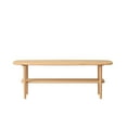 thumbnail image 1 of Center table Low Table 100% solid wood Top plate Desk Coffee table Width 120 x Depth 40 x Height 42 cm Study desk Work from home Easy to assemble Natural wood with storage shelf Natural writing desk, 1 of 10