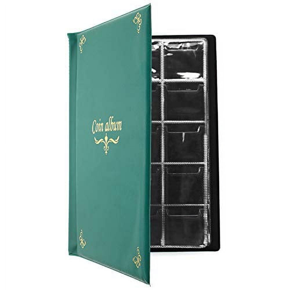 Odomy Coin Storage Album - Rare Coin Holders Book - Coins Collection for Collectors, Women's, Size: One size, Black