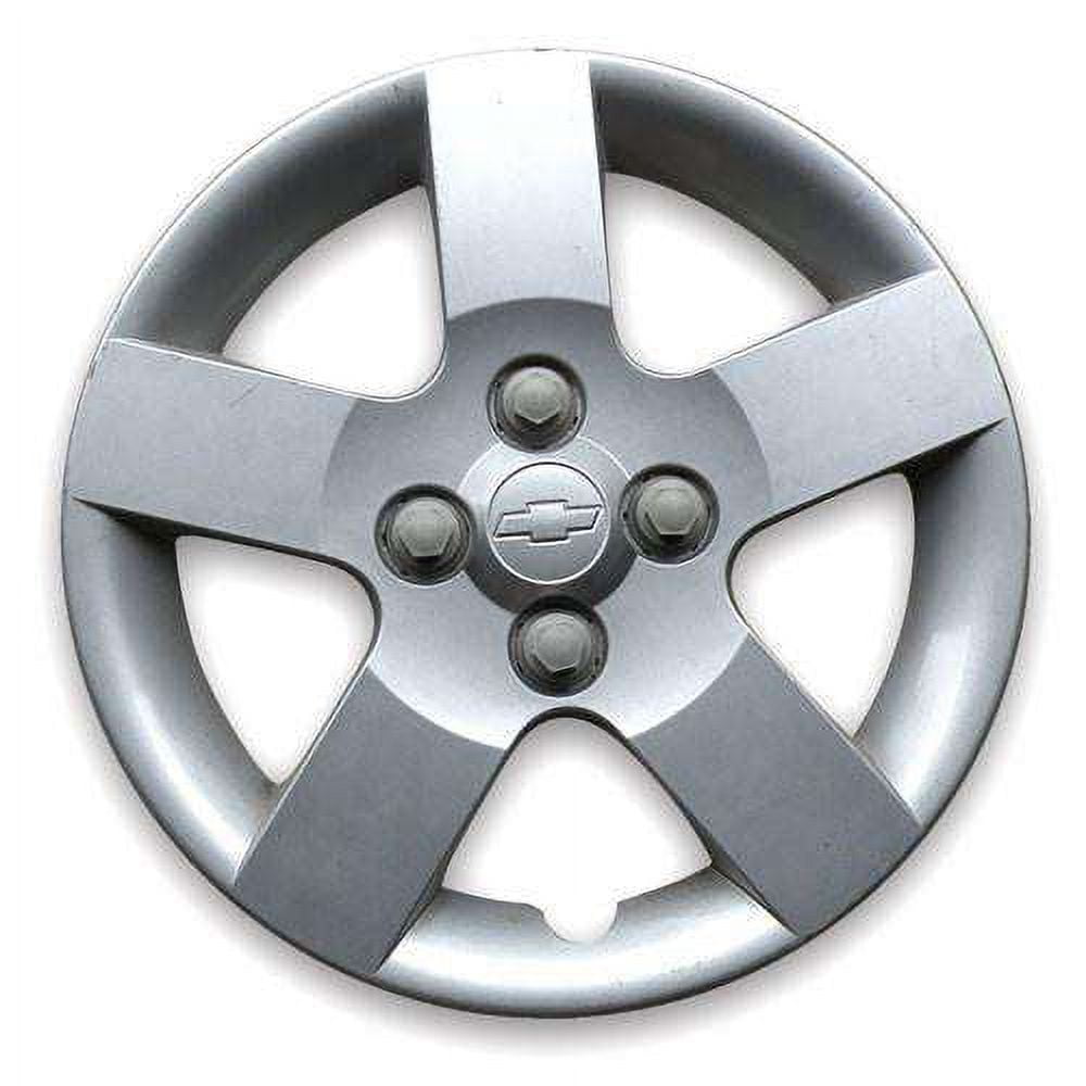 Centercap Chevy Aveo 2005 Hubcap Silver Fits 5 Spoke 14" Wheel