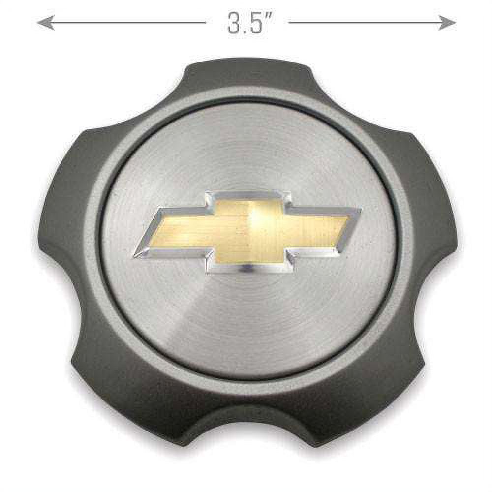 4 Chevrolet Captiva Sport Wheel Center Caps – OEM 19303234 – Silver Chrome, 58mm Outside Diameter