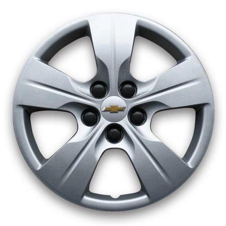 Centercaps Chevrolet Cruze 2016-2018 Hubcap, Silver 5 Spoke Fits 15" Wheel