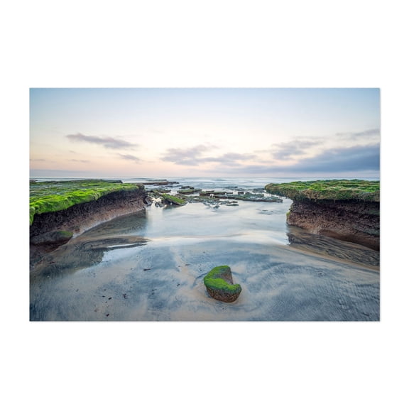 Centered - Solana Beach California Photography Ocean Coast Beach Landscape Nature Scenic Minimalist Unframed Wall Art Print 4 x 6 inches