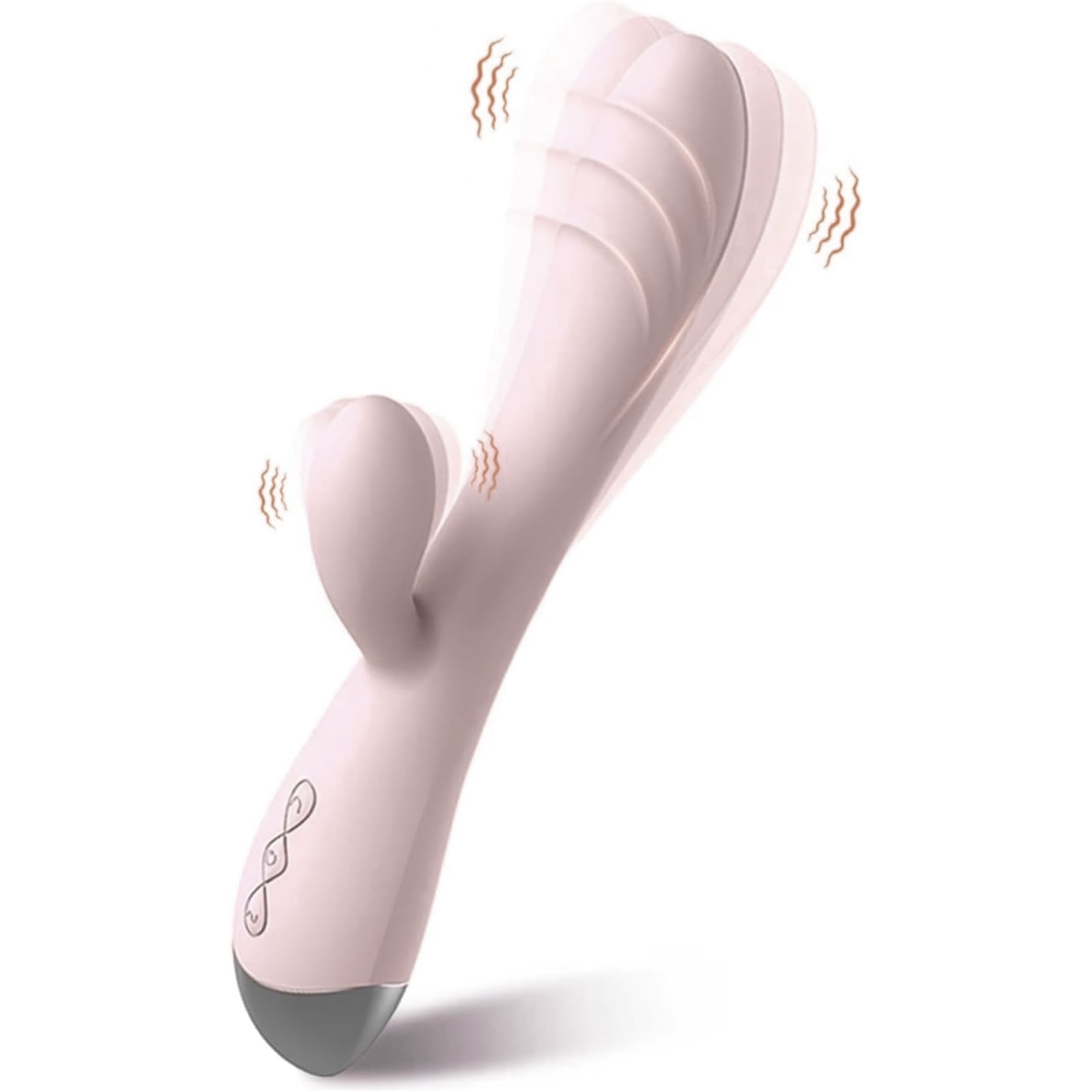 Centerel Rabbit Vibrator with 10 Vibrations & Dual Motors,G Spot Vibrator Adult Sex Toys for Women-Light Pink