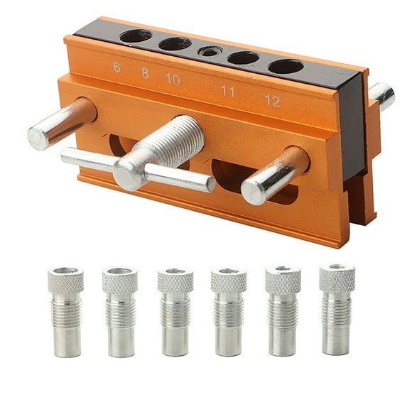 Centering Doweling Jig Center Dowel Jig Handheld Drill Guide for Straight Holes Panel Hole Puncher