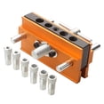 thumbnail image 1 of Centering Doweling Jig Kits Drill Guide Metric Standard Size Portable Drilling Guide Woodworking Hole Positioning, 1 of 9