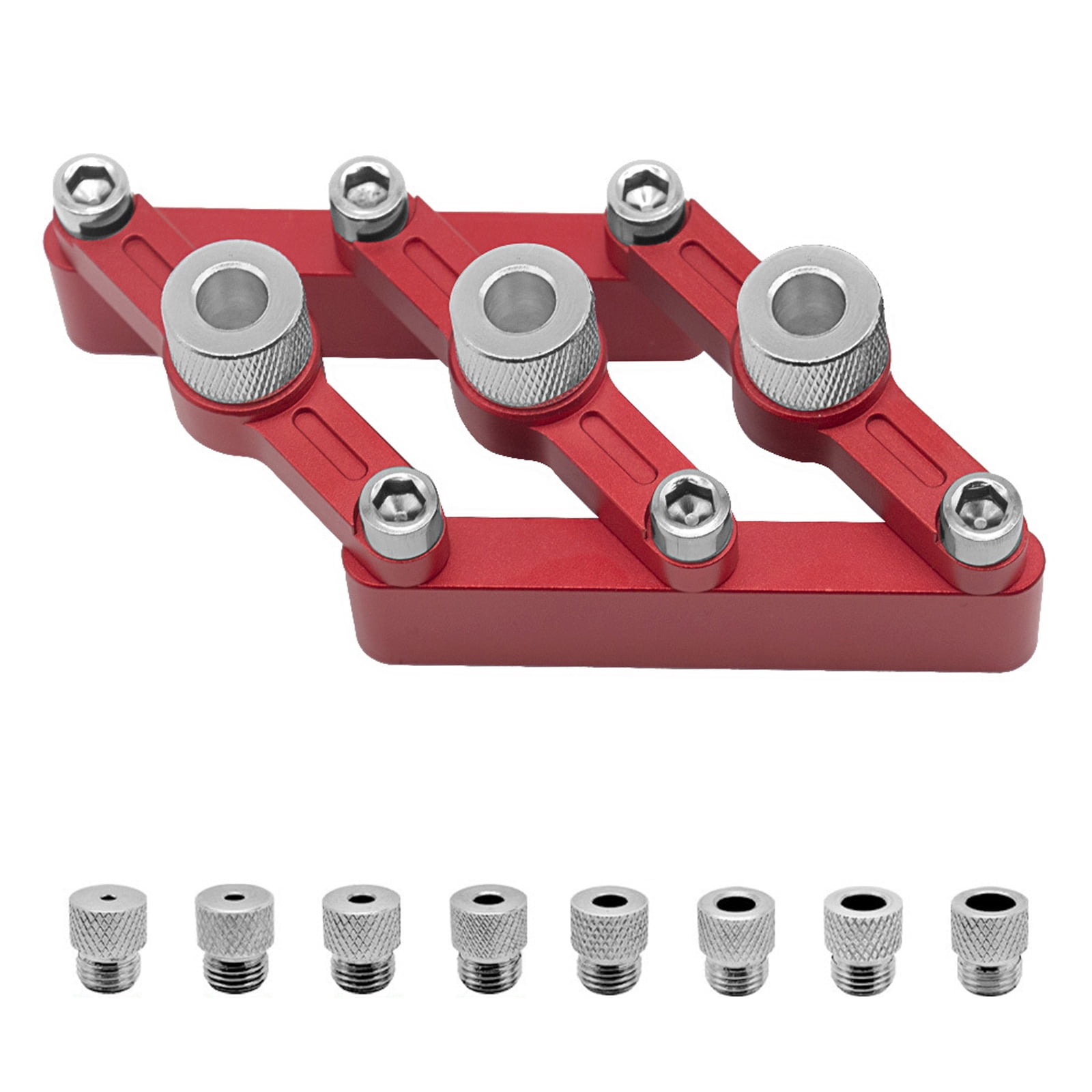 Centering Dowelling Jig Woodworking Joinery Hole Drill Guide Dowel Hole Positioner Locator 2-10mm Drill Sleeve