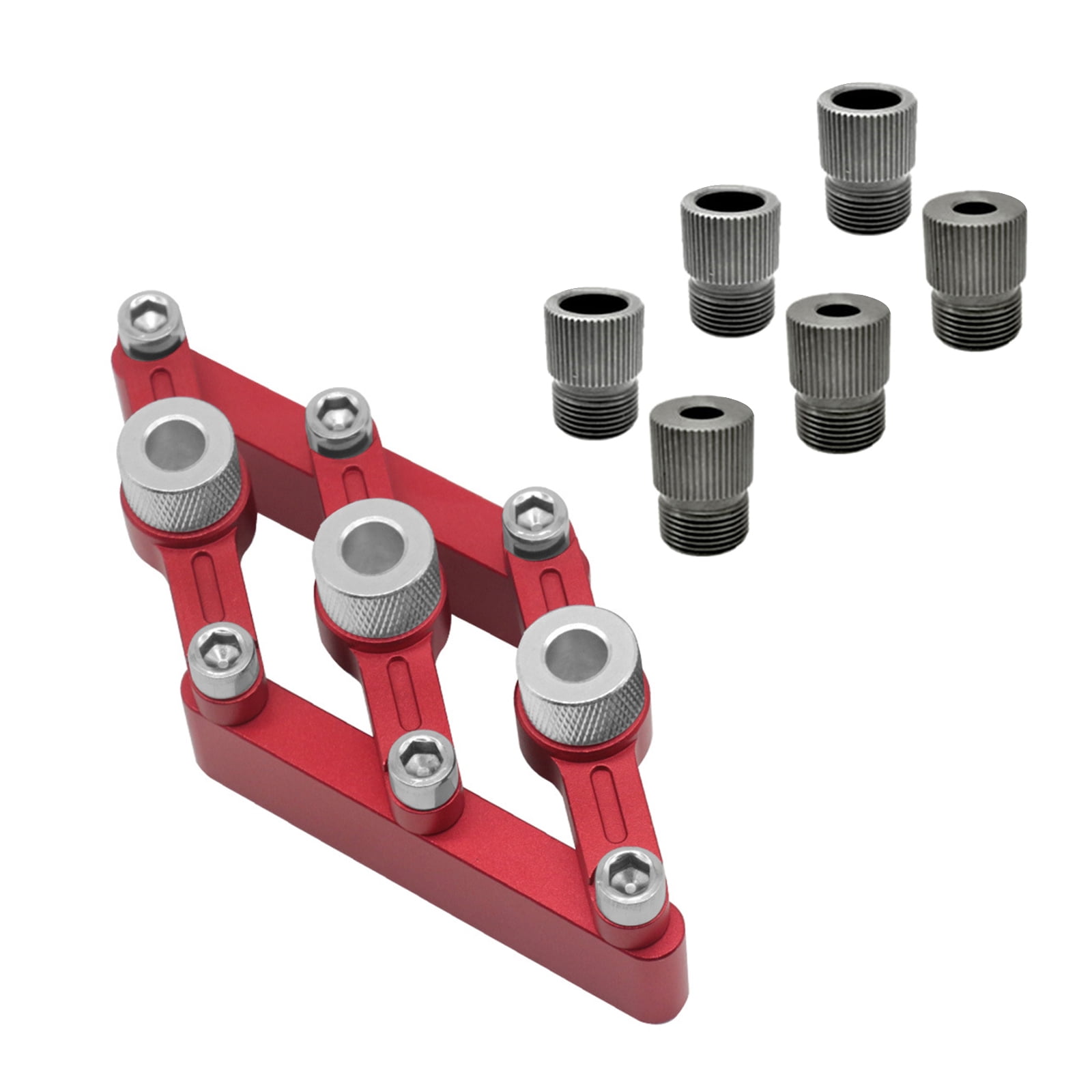 Centering Dowelling Jig Woodworking Joinery Hole Drill Guide Dowel Hole Positioner Locator 2-10mm Drill Sleeve