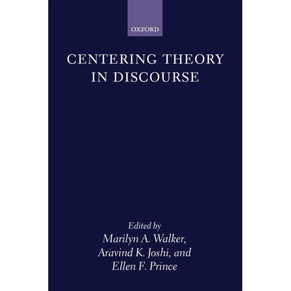 Centering Theory in Discourse, (Hardcover)