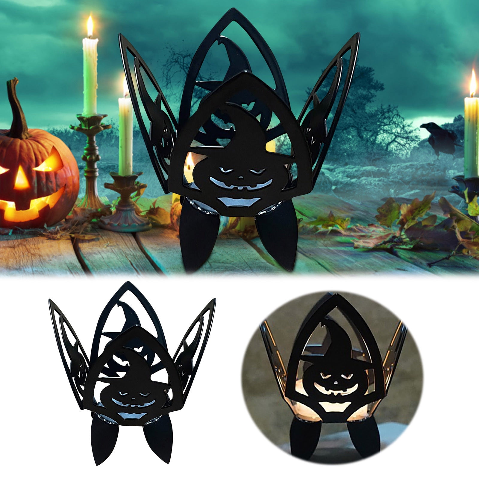 Centerpiece Candle Holder Light up Candle Holder Glass Flower Candle