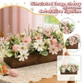 thumbnail image 1 of Centerpiece Table Decorations for Dining Room Farmhouse Table Centerpieces Decor Wood Tray with Easter Eggs, 1 of 6
