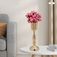 thumbnail image 1 of Centerpieces Tabletop Wedding Decoration 10pcs Set Metal Gold Flower Vases Stand, 1 of 11