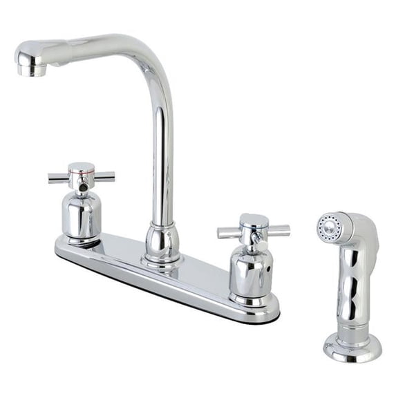 Centerset Kitchen Faucet - Polished Chrome - 16.7 x 16.11 x 2.62 in.