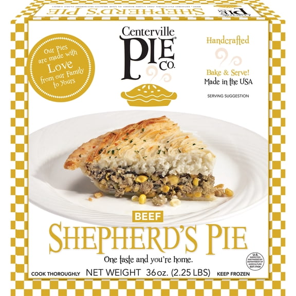 Centerville Frozen Shepherd's Pie 36 oz. Carton, Ready to Bake