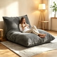 thumbnail image 1 of Centilab 3 in 1 Bean Bag Chairs, Adult Giant Floor Cushion, Convertible Bean Bag Beds with Machine Washable Cover for Living Room Bedroom Lounge, Gray, 1 of 8
