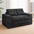 thumbnail image 1 of Centilab Folding Sofa Bed, Convertible Sleeper Couch, 3 in 1 Loveseat Sofa with Pillows, Pull Out Floor Couch for Living Room Bedroom Lounge, Black, 1 of 10
