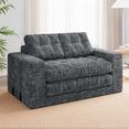 thumbnail image 1 of Centilab Folding Sofa Bed, Convertible Sleeper Couch, 3 in 1 Loveseat Sofa with Pillows, Pull Out Floor Couch for Living Room Bedroom Lounge, Gray, 1 of 10