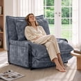 thumbnail image 1 of Centilab Adjustable Folding Sofa Couch with Pillows, 5 Position Foldable Lazy Sleeper Couch with Armrest, Multi-Functional Floor Seating for Living Room Bedroom, Single Grey, 1 of 8
