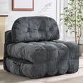 thumbnail image 1 of Centilab Folding Sofa Bed, Convertible Sleeper Chair with Pillow, Foldable Floor Sofa Couch, Portable Futon Mattress with Back Support for Living Room Bedroom Guest Room, Single Gray, 1 of 9