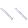 thumbnail image 1 of Centimeter Scale Ruler, 2 PCS Plastic Ruler Small Ruler, 30cm White Straight Ruler, Lightweight Portable Design, for Student Class Learning, Office Drafting, Art Drawing and Daily Measuring Tasks, 1 of 5
