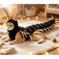 thumbnail image 1 of Centipede Cat Costume, 48.8 Inch 3D Halloween Pet Cosplay Outfit with Filled Multi-Leg Character, Adjustable Hook-and-Loop Closures for Parties, Photos, and Pet Events(Gold), 1 of 7