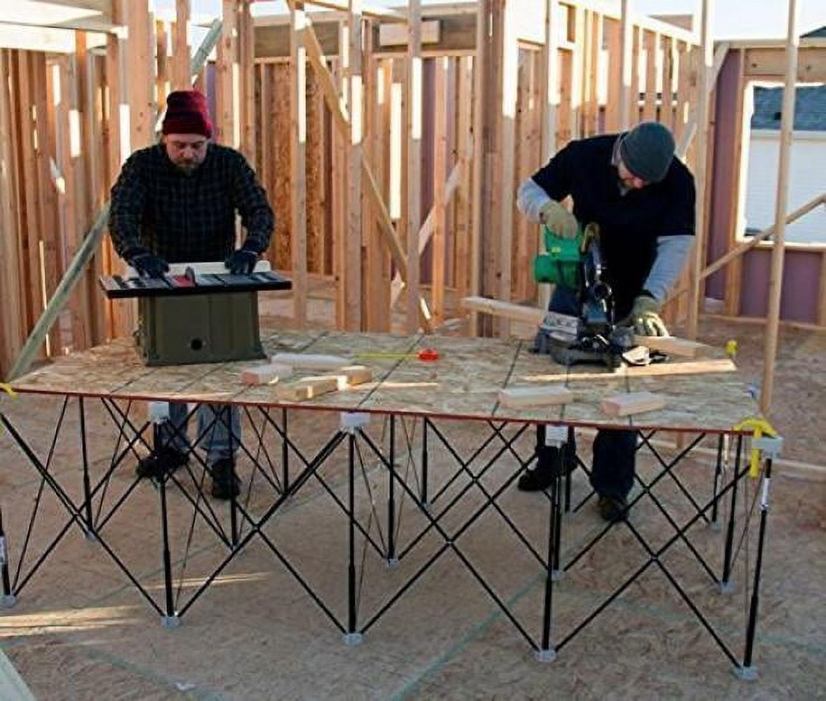 Centipede XL Compact Portable Table Support expands from by 14 inches to  by foot! Work bench Miter saw sawhorse