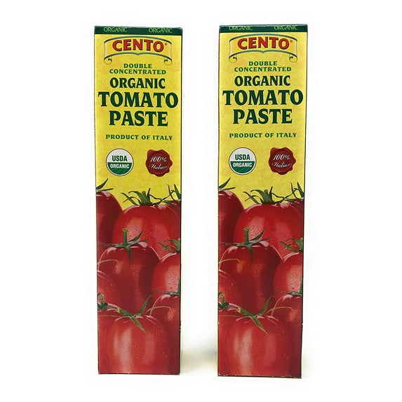 Cento Double Concentrated Organic Tomato Paste, 4.56 Ounce (Pack of 2)
