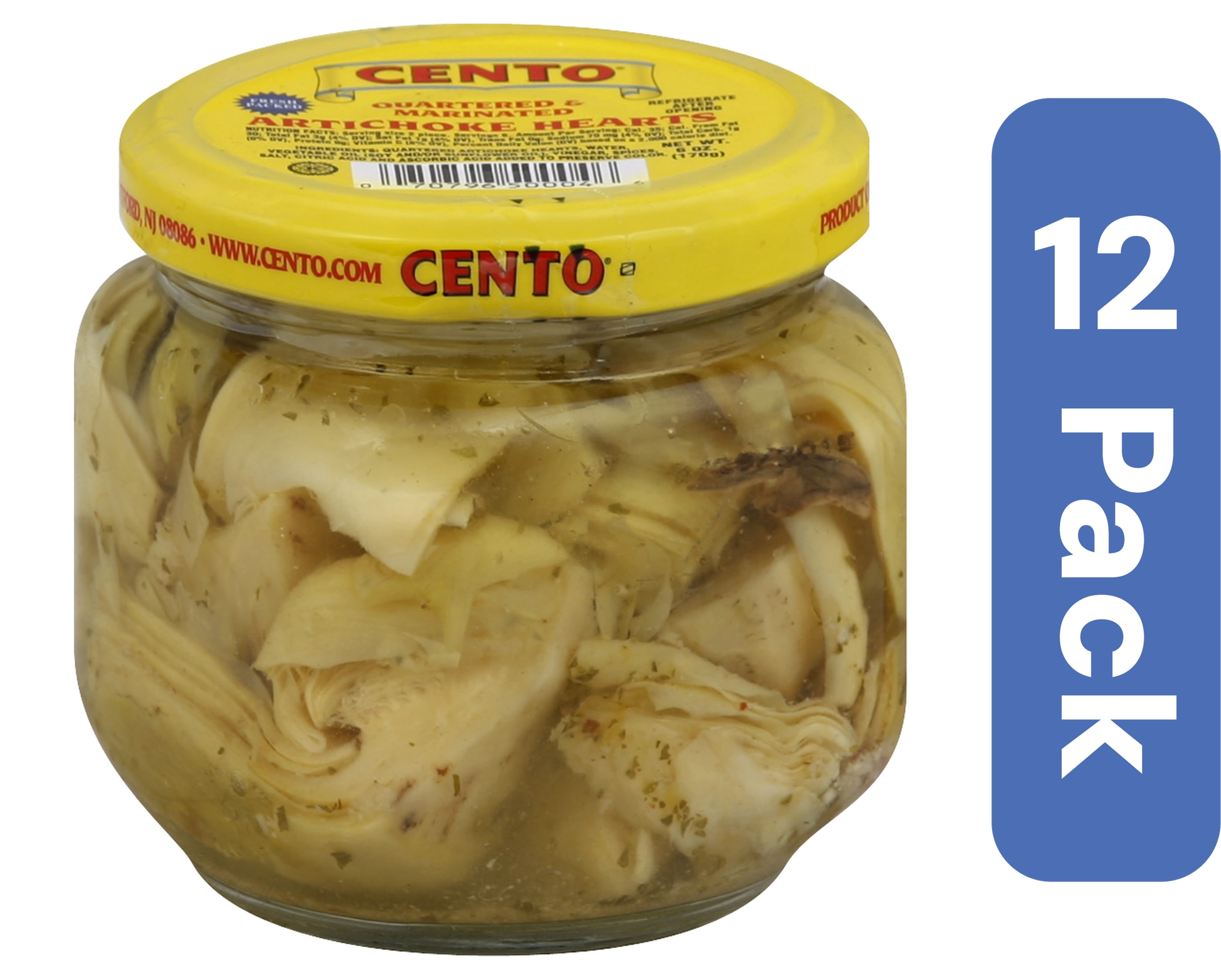 Cento Marinated Artichoke Hearts 6 oz (Pack Of 12)