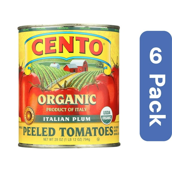 Cento Organic Whole Tomatoes 28 oz (Pack Of 6)